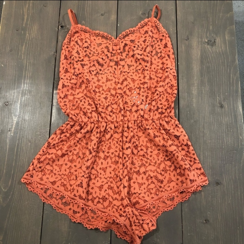 VS eyelet lace romper